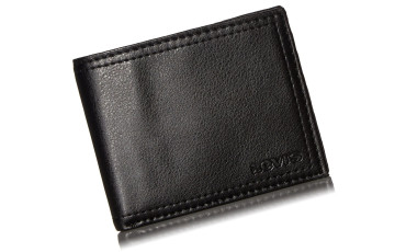 Levi's Men's Premium Leather Credit Card ID Wallet