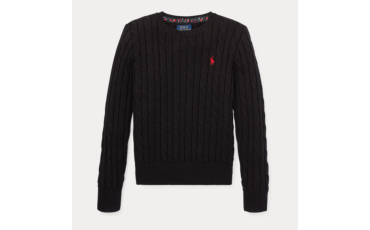 Ralph Lauren Cable-Knit Cotton Sweater 大童