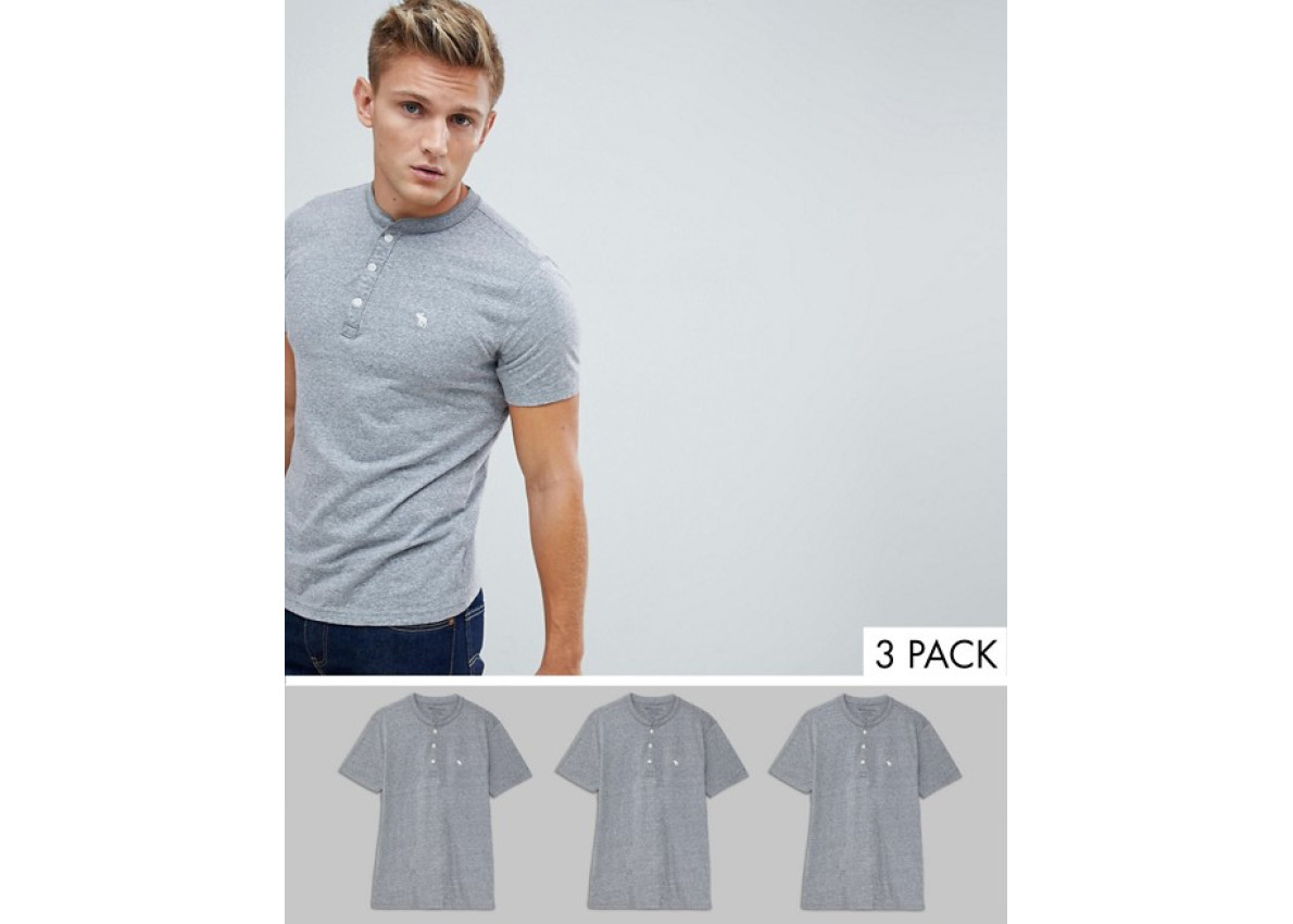 Abercrombie \u0026 Fitch 3 pack henley t 