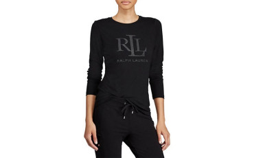 Ralph Lauren Microstud Long-Sleeve T-Shirt