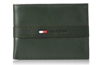 Tommy Hilfiger Men's Thin Sleek Casual Bifold Wallet 