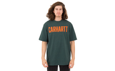 Carhartt  Workwear Graphic Block Logo T-Shirt - Hunter Green