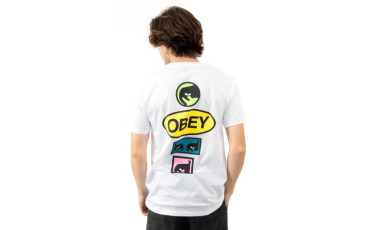 Obey Stacked T-Shirt - White