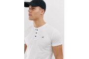 3 pack icon logo henley t-shirt in white/navy/gray