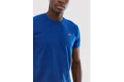 icon logo crew neck t-shirt in mid blue