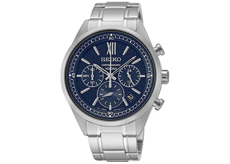 Chronograph Blue Dial Stainless Steel Men's Watch