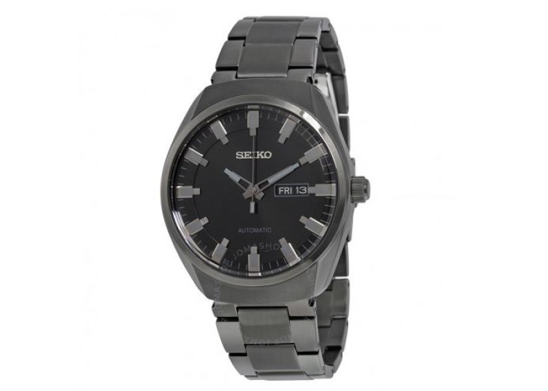 Recraft Automatic Black Dial Black Ion-plated Men's Watch