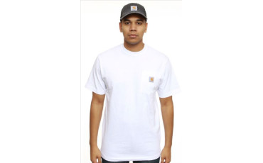 (K87) Workwear Pocket T-Shirt - White