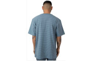 K87) Workwear Pocket T-Shirt - Steel Blue Stripe