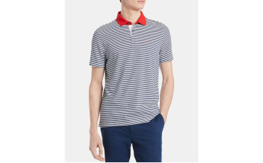 Men's Micro-Stripe Liquid Touch Polo Shirt