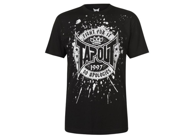Tapout Core T Shirt Mens Black 4