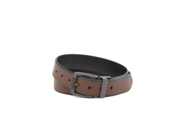 Two-Tone Edging Reversible Leather Belt