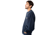 (K126) L/S Workwear Pocket T-Shirt - Navy