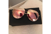 Dior Silver Pink Aviator Unisex Sunglasses