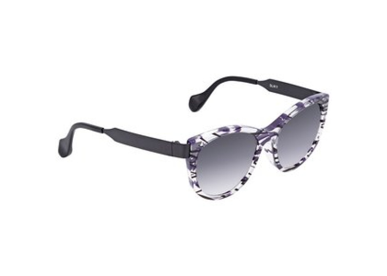 Fendi Sliky Grey Gradient Cat Eye Ladies Sunglasses