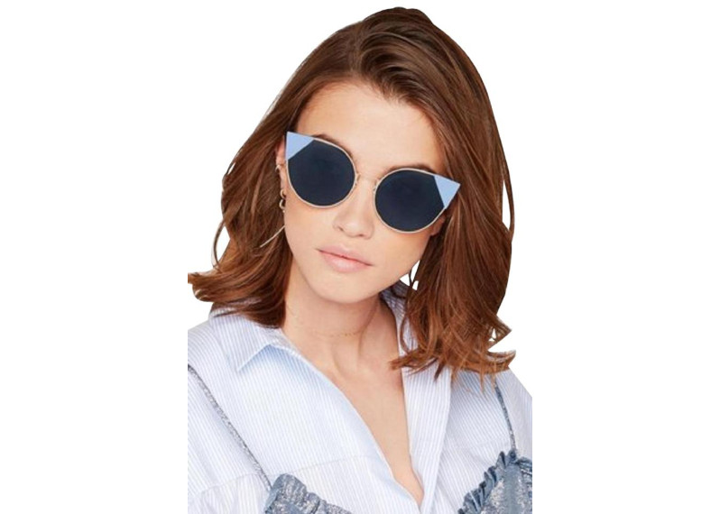 Fendi Blue Cat Eye Ladies Sunglasses