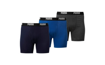 Puma Men’s Cotton Classic Boxer Briefs [3 Pack]