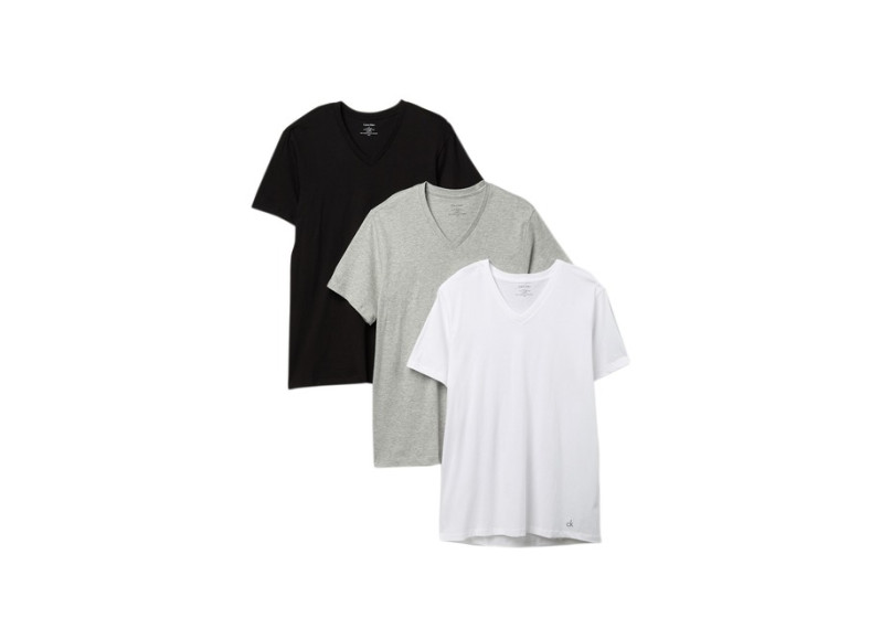 Calvin Klein Men's Cotton V-Neck T-Shirt - Pack of 3