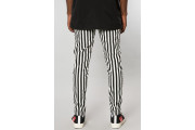 Elwood BLACK/WHITE STRIPED STRETCH TWILL TAPERED CHINO PANT