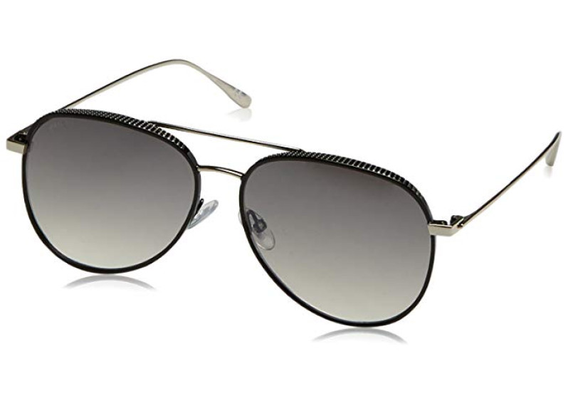 Jimmy Choo Grey Mirror Shaded Silver Aviator Sunglasses