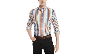 Tommy Men's Classic-Fit Maiden Bar Striped Shirt