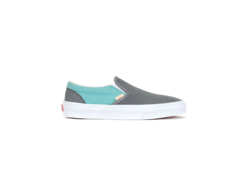 (8F7VMM) Textured Suede Classic Slip-On Shoe - Pewter