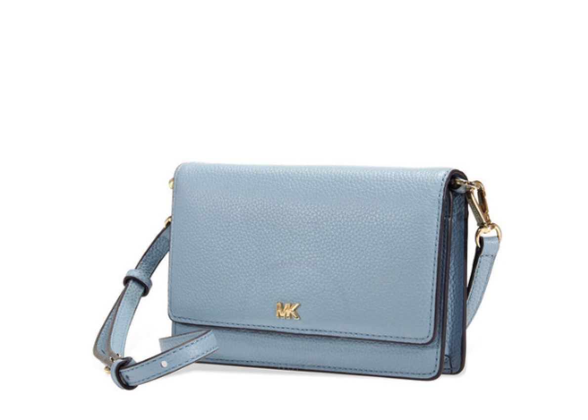 pebbled leather convertible crossbody