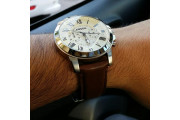 Fossil - Grant Stainless Steel and Leather Chronograph Quartz Watch