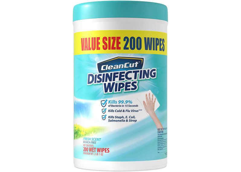 Clean Cut Disinfecting 200 Antibacterial Wipes, Fresh Scent x 6筒(包本地郵寄)