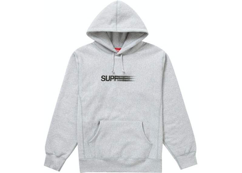 Supreme Motion Logo Hooded Sweatshirt Ash Grey