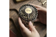 Retro Compact Mini Fan with LED Mirror (4色)