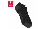 Champion Men's Low Cut Sock 8-pair (Black)