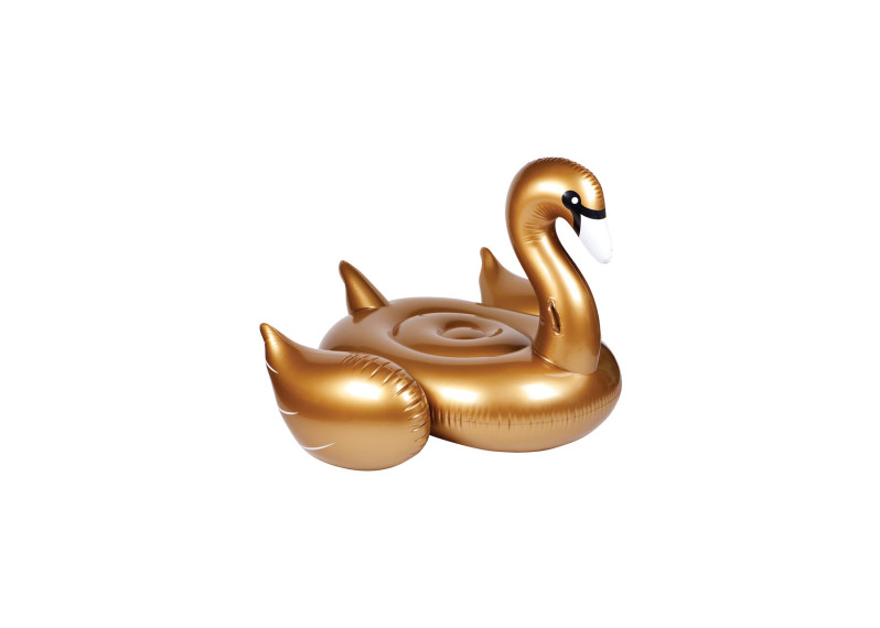 Ride-On Gold Swan Float