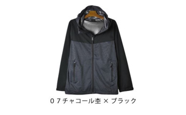 日本三防外套０７チャコール杢×ブラック