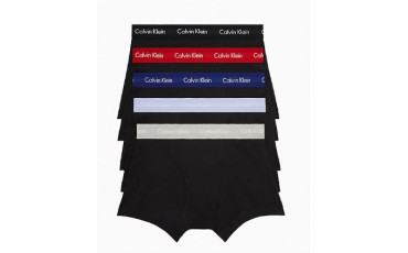 Calvin Klein boxers 5pcs -pack-black-multi col. waistbands-size M