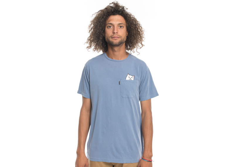 Lord Nermal Pocket T-Shirt - Pigment Wash Blue