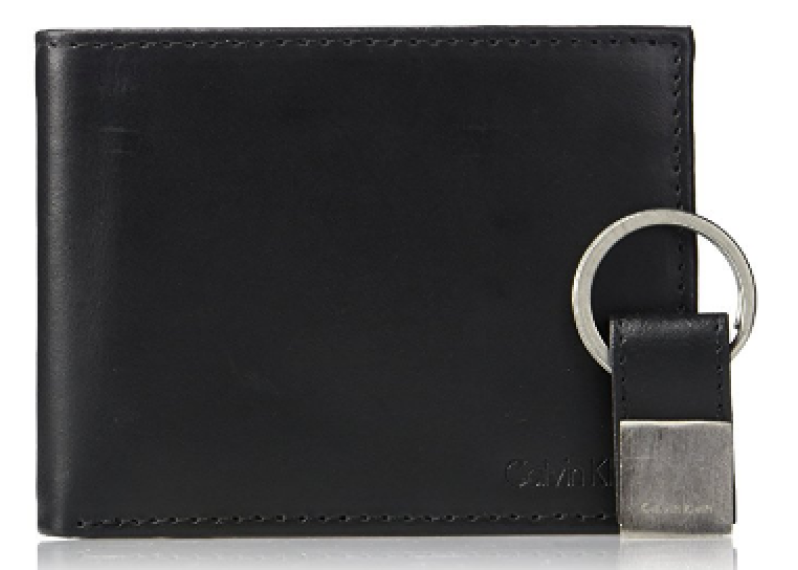 Calvin Klein Men's RFID Blocking Leather Bifold Wallet Deep Black
