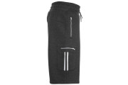 Lonsdale 2 Stripe Fleece Shorts Mens - Charcoal Marl