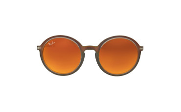 Red Mirror Round 50mm Sunglasses - RB4222 61676Q