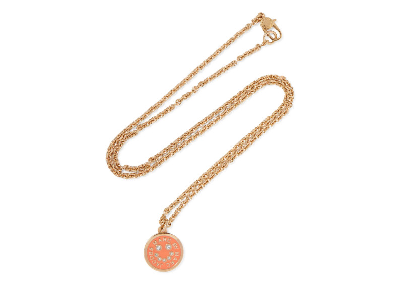 MARC BY MARC JACOBS Gold-tone, crystal and enamel necklace