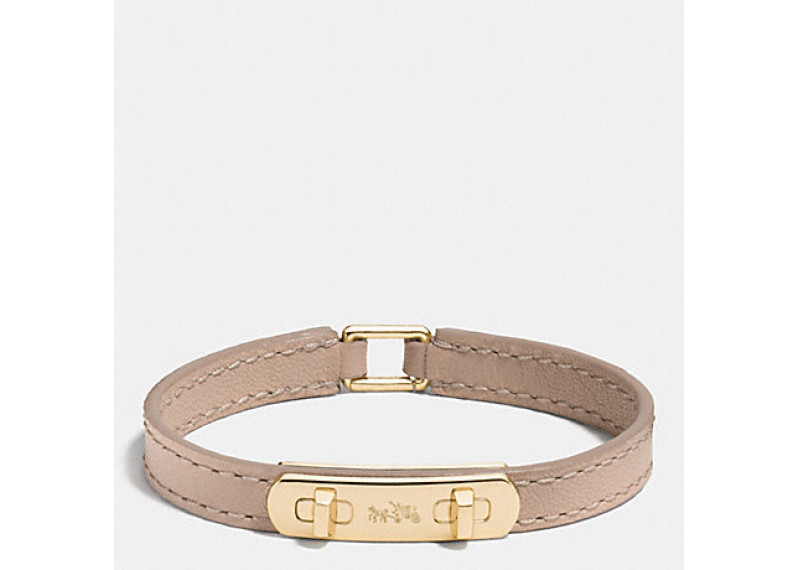 COACH Leather Swagger Bracelet