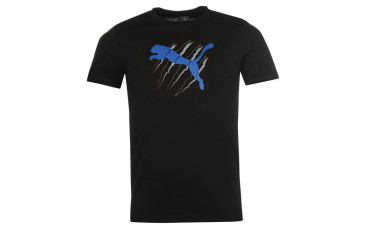 Puma Slash QTT T Shirt Mens - Black