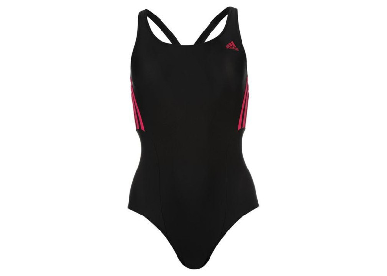 adidas Infinitex Sport Swimsuit Ladies - Black/Bold Pink
