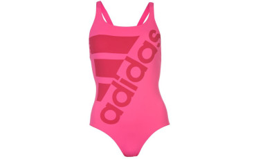 adidas Logo Swimsuit Ladies - Shock Pink