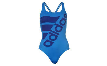 adidas Logo Swimsuit Ladies - Shock Blue