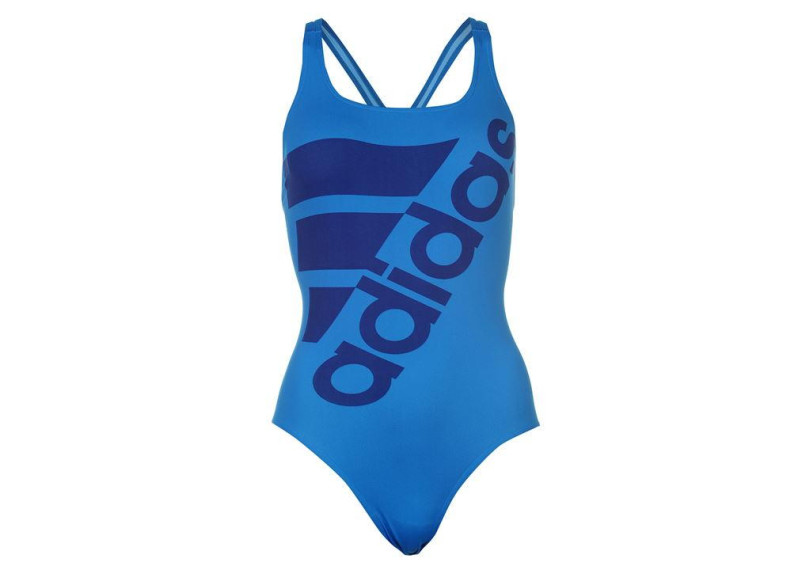 adidas Logo Swimsuit Ladies - Shock Blue