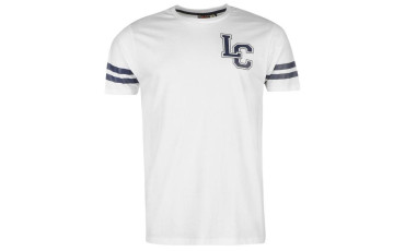 Lee Cooper College T Shirt Mens - White