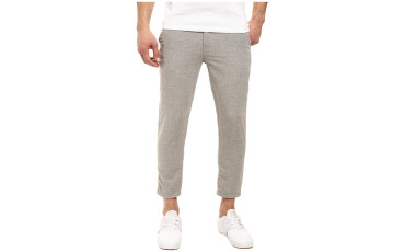 Publish Aaru - Premium Brushed Twill Flannel On Ankle Fit Pants - Grey