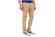 Publish Ogden - Classic Fit Brushed Stretch Twill Pants with Ripped and Repaired Details - Khaki