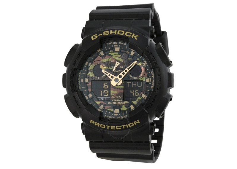 G Shock Analog Digital Dial Black Resin Men's Watch